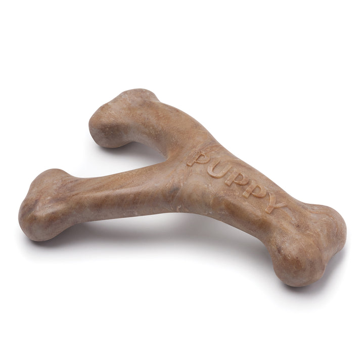 Benebone Bacon Puppy Wishbone Dental Chew Dog Toy-Dog Toys - Durable-Benebone-