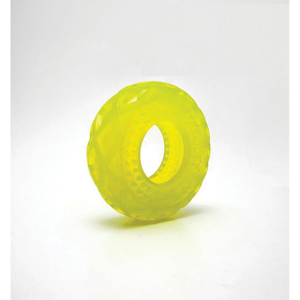 Scream Xtreme Treat Tyre Dog Toy - Loud Green-Dog Toys-Scream-