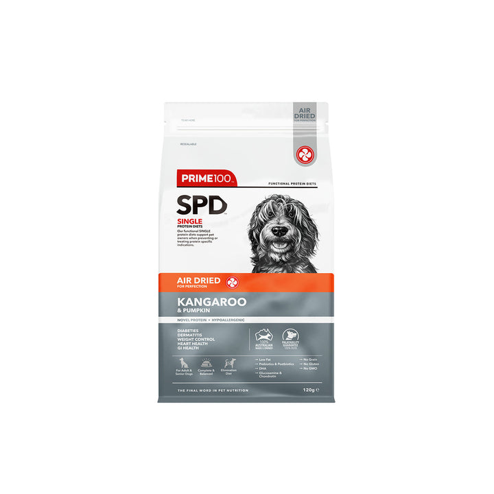 Prime100 SPD Air Dried Kangaroo & Pumpkin Dog Food-Dog Food-Prime100-120g-