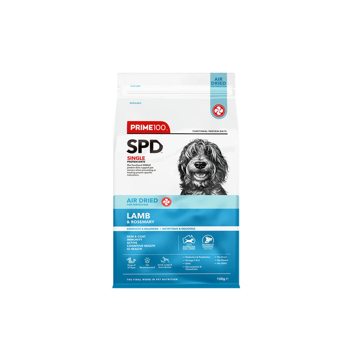 Prime100 SPD Air Dried Lamb & Rosemary Dog Food-Dog Food-Prime100-120g-