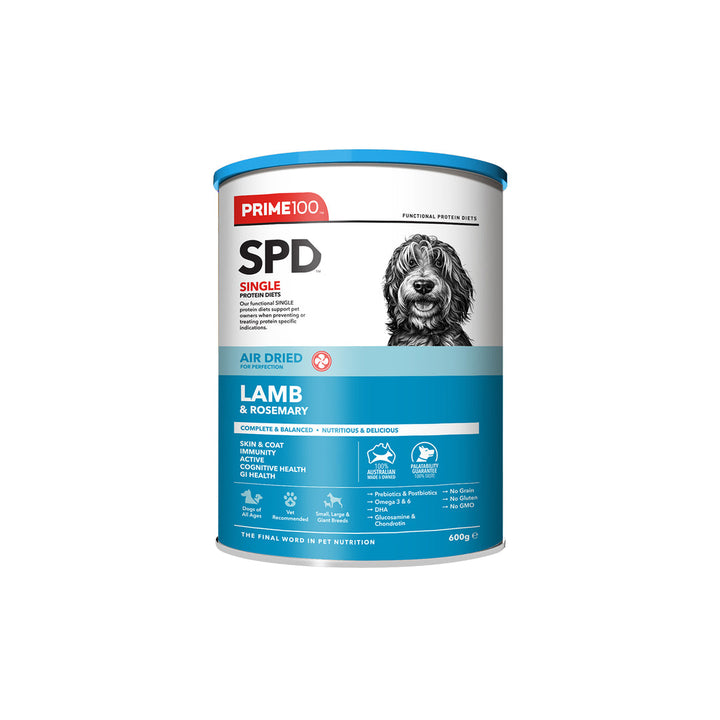 Prime100 SPD Air Dried Lamb & Rosemary Dog Food-Dog Food-Prime100-600g-