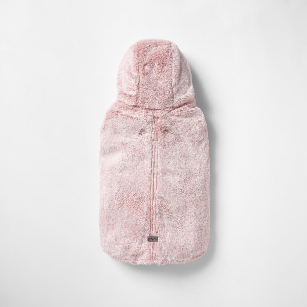 Snooza Wear Pink Faux Fur Dog Coat with Hood-Dog Clothing-Snooza-