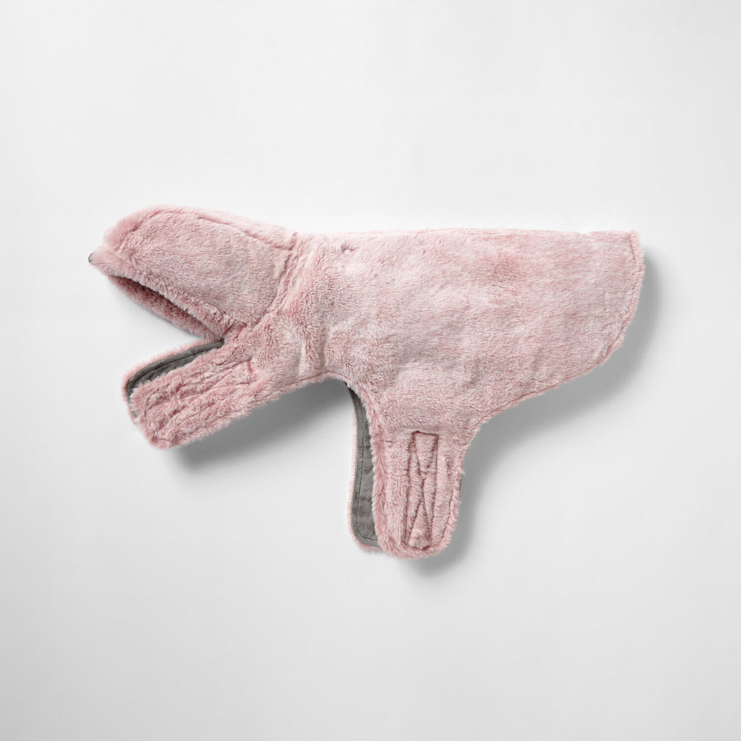 Snooza Wear Pink Faux Fur Dog Coat with Hood-Dog Clothing-Snooza-