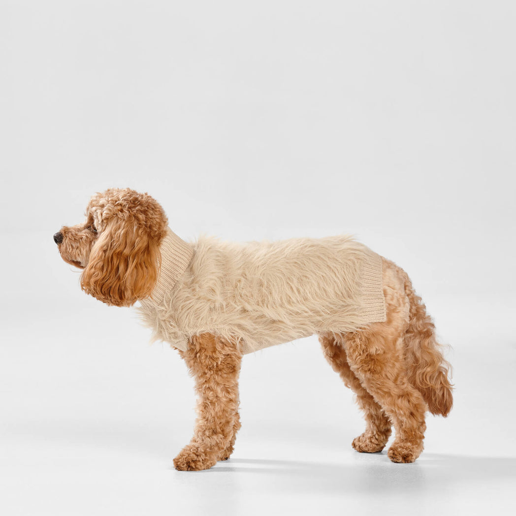 Snooza Wear Soft Fur Knit Dog Jumper-Dog Clothing-Snooza-