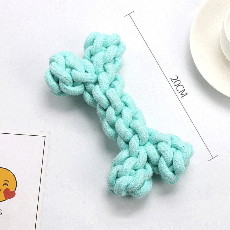 Muddy Paw Friends Knot Chew Dog Toys 6pc Set, Thong, Rope Toy and Ball-Rope and Tug Toys-Muddy Paw Shop-