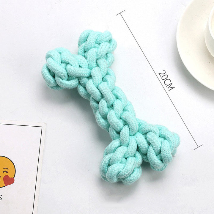 Muddy Paw Friends Knot Chew Dog Toys 6pc Set, Thong, Rope Toy and Ball-Rope and Tug Toys-Muddy Paw Shop-