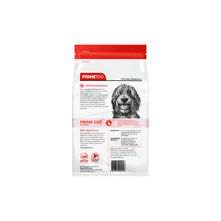 Prime100 SPD Prime Cut Treats For Dogs-Duck Treats 100g-Dog Treats-Prime100-