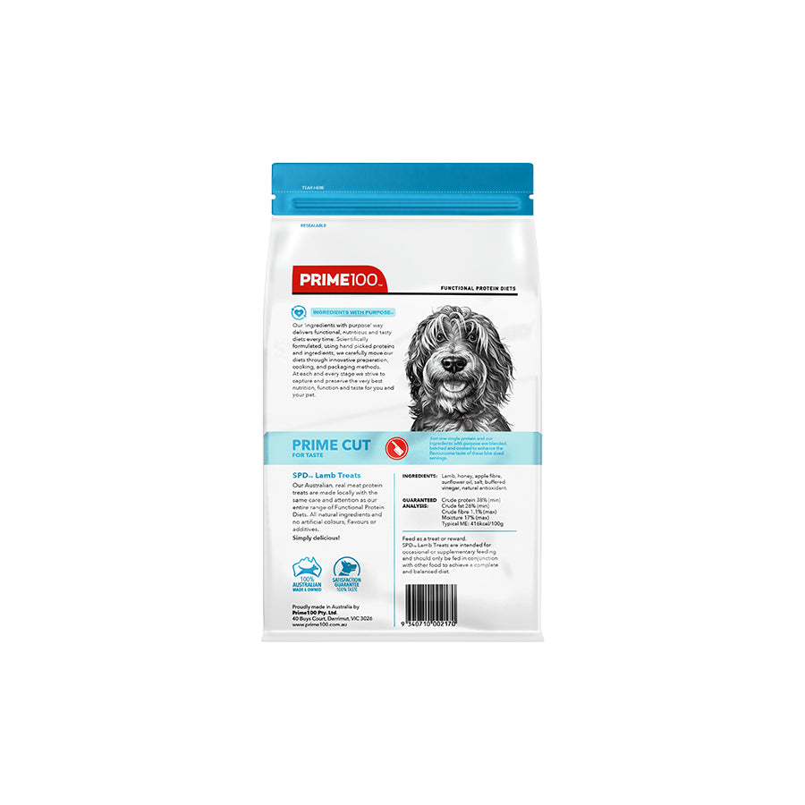Prime100 SPD Prime Cut Treats For Dogs-Lamb Treats 100g-Dog Treats-Prime100-