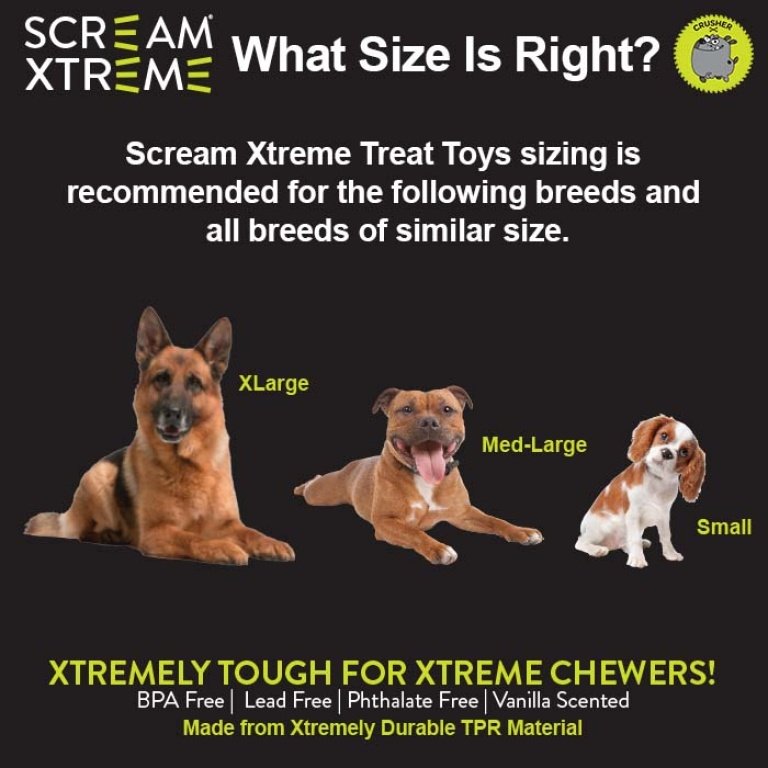 Scream Xtreme Treat Tyre Dog Toy - Loud Blue-Dog Toys-Scream-
