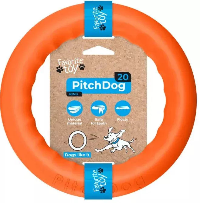 PitchDog Safe and durable Fetch Ring - Dog Toy-Dog Toys-PitchDog-Large 30Cm-Orange-
