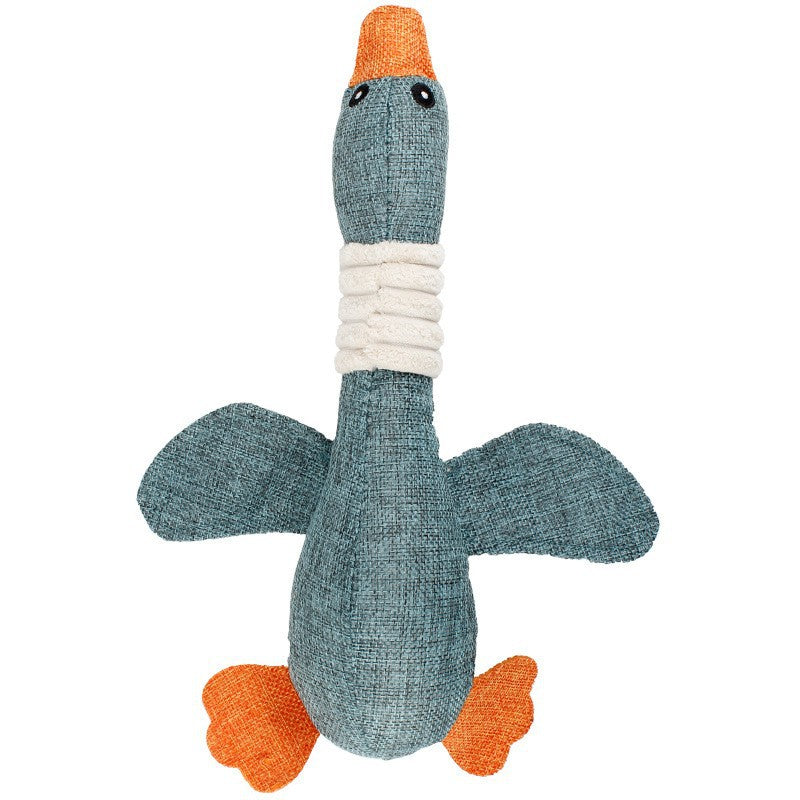 Muddy Paw Friends Cartoon Duck Chew Squeaky Toy for Dogs-Plush Toys-Muddy Paw Shop-