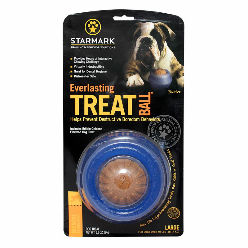 Starmark Everlasting Treat Ball- Dog Chew & Interactive Toy-Dog Toys-Starmark-