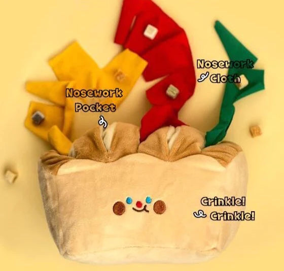 Boredom Buster Pet Toast Bread Interactive Toy for Dogs-Interactive Toy-Muddy Paw Shop-