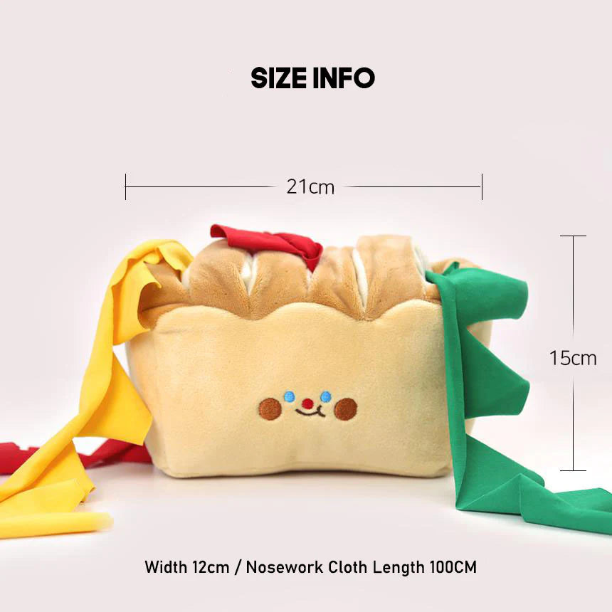 Boredom Buster Pet Toast Bread Interactive Toy for Dogs-Interactive Toy-Muddy Paw Shop-
