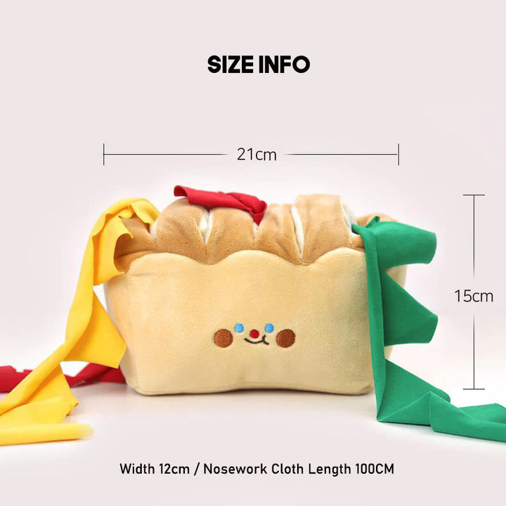 Boredom Buster Pet Toast Bread Interactive Toy for Dogs-Interactive Toy-Muddy Paw Shop-