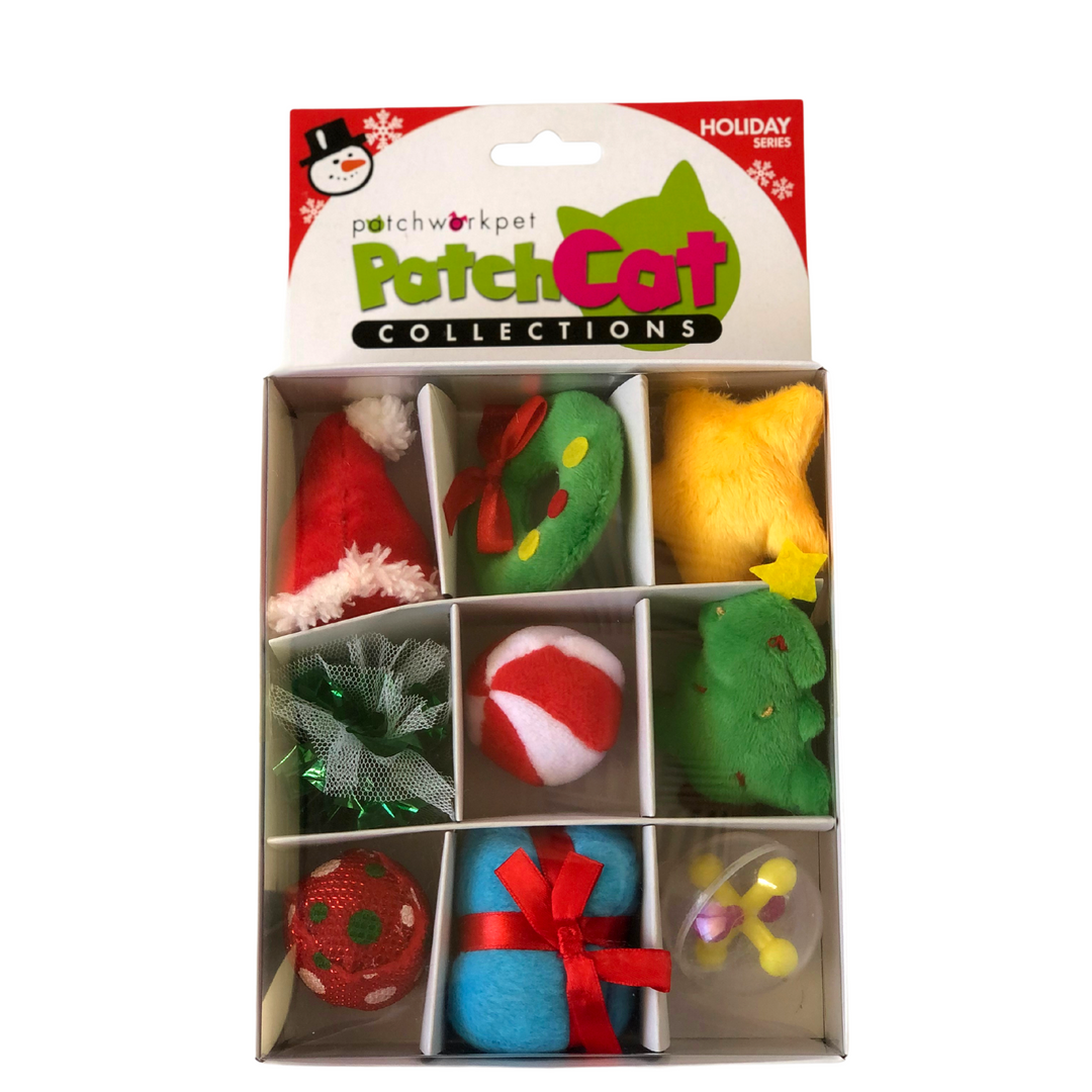 Patchwork Pet Cat Christmas Box Cat Toy 9pk-Cat Toys-Patchwork Pet-