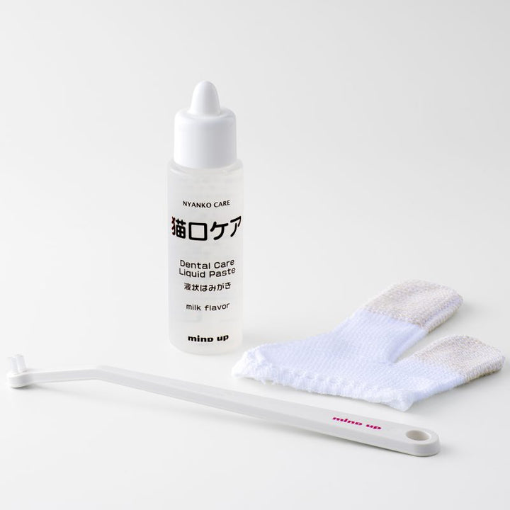 Mind Up Japan Cat Toothbrush, Toothpaste and More Dental Care Starter Kit