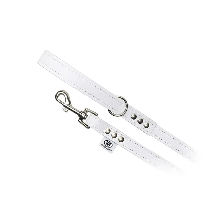 Buddy Belts (BB) All Leather Leashes – Luxury - Whitecap-Pet Collars & Harnesses-Buddy Belts-