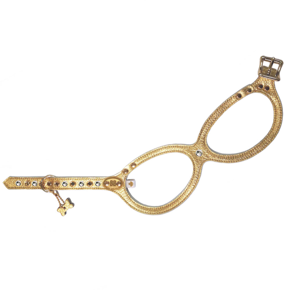 Buddy Belts (BB) Leather Harness – Elite – Gold Nugget-Pet Collars & Harnesses-Buddy Belts-4-Yes-