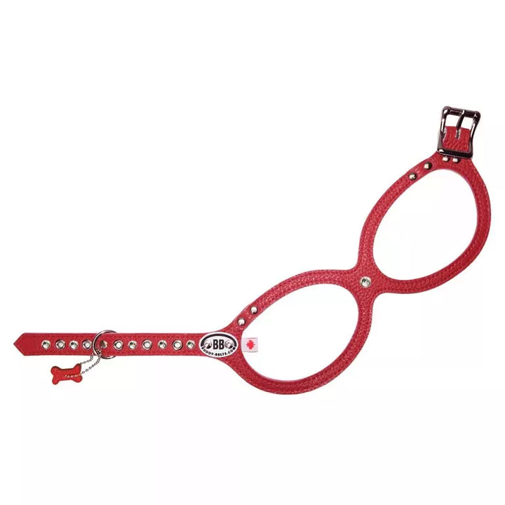 Buddy Belts (BB) Leather Harness – Premium – Red-Pet Collars & Harnesses-Buddy Belts-