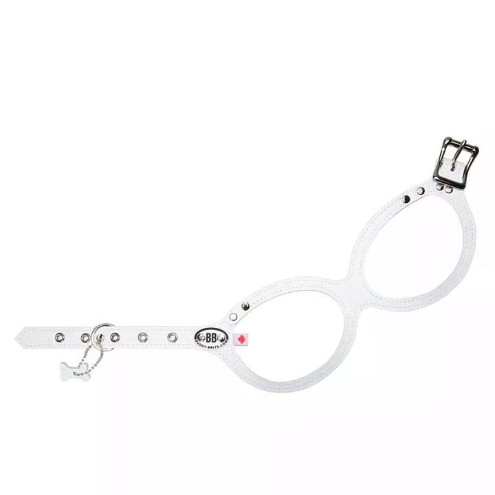 Buddy Belts (BB) Leather Harness – Luxury – Whitecap-Pet Collars & Harnesses-Buddy Belts-2-No-