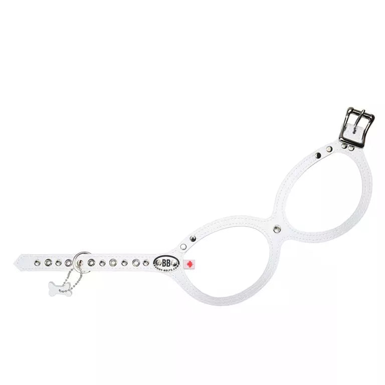 Buddy Belts (BB) Leather Harness – Luxury – Whitecap-Pet Collars & Harnesses-Buddy Belts-2-Yes-