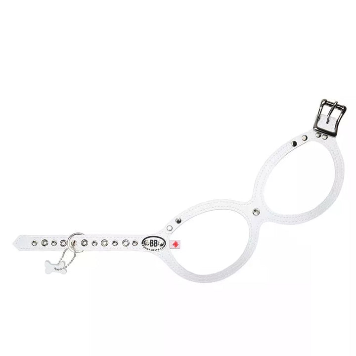 Buddy Belts (BB) Leather Harness – Luxury – Whitecap-Pet Collars & Harnesses-Buddy Belts-2-Yes-